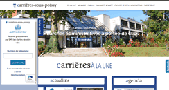 Desktop Screenshot of carrieres-sous-poissy.fr
